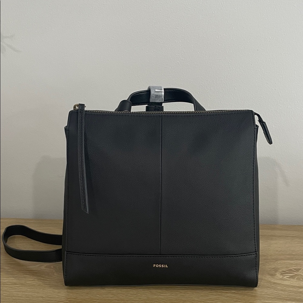Fossil Black Womens Backpack